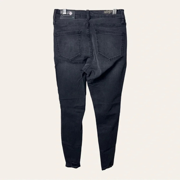 1112. SIMPLY OBSESSED DENIM JEANS BLACK IN COLOR SIZE 1 (JUNIORS) - Picture 11 of 14